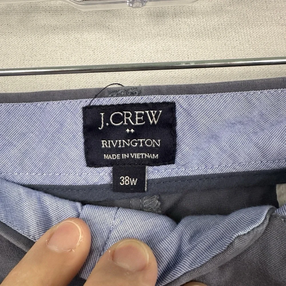 J Crew Rivington Mens 38 Blue Cotton Chino Preppy‎